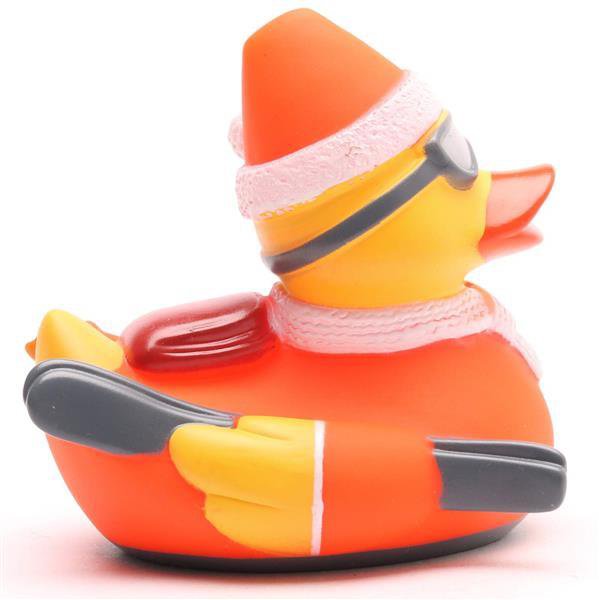 Rubber duck skier - white/red rubber duck