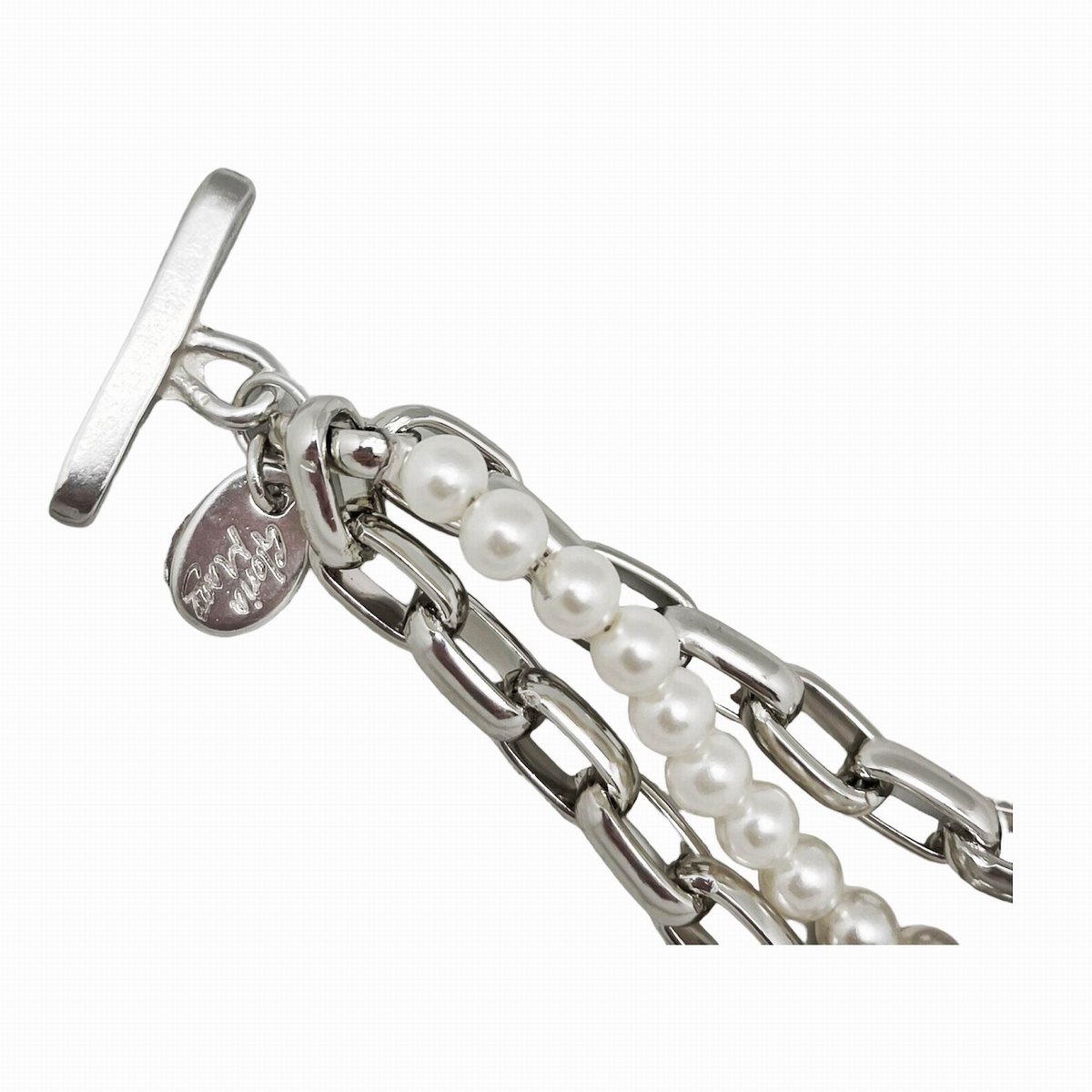 Parelarmband en 3-lijns ketting in zilver