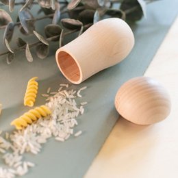 Creatieve rammelaar “Otto” Vullen & schilderen | Doe-het-zelf | natuur hout | Kinderspeelgoed | Montessori | Waldorf | muziekinstrument | vanaf 3 jaar | 100% gemaakt in Duitsland