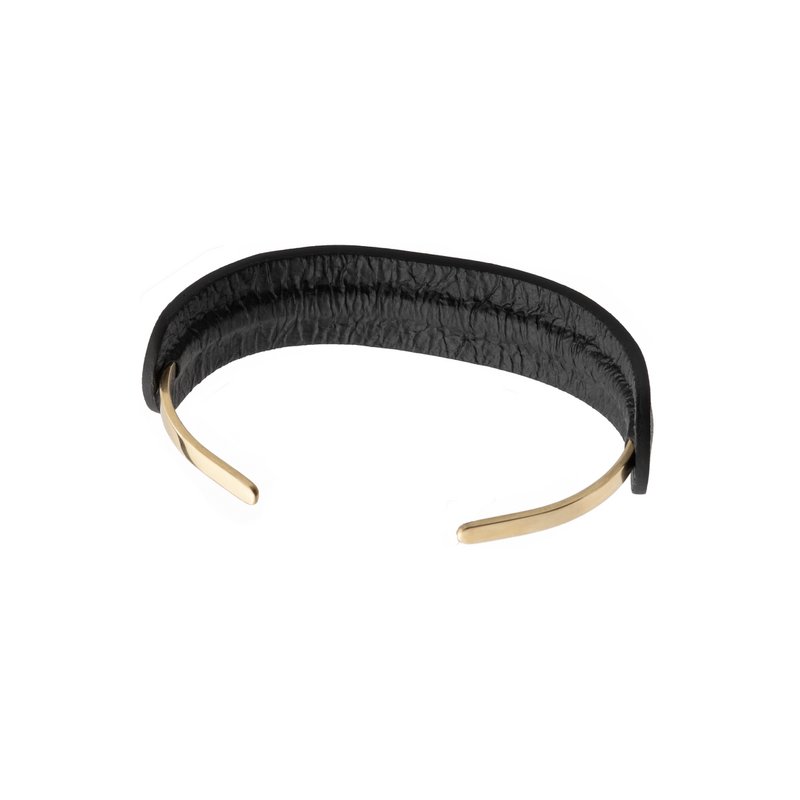 line manchet armbånd sort