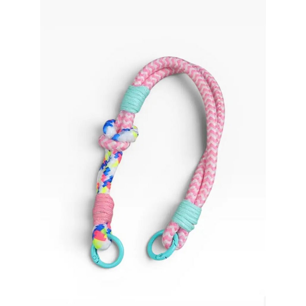 Keychain - cell phone chain 'LUJA' - pink-white