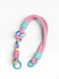 Keychain - cell phone chain 'LUJA' - pink-white