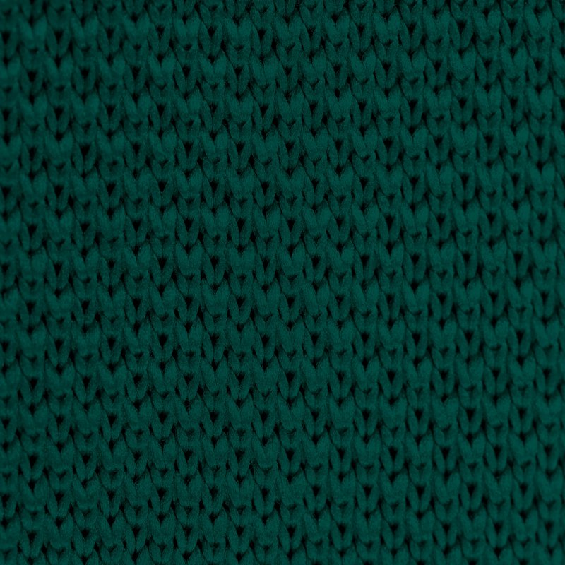 Green knitted pocket square