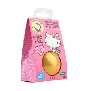 Hello kitty, effervescent bath ball, foaming with a medallion, surprise, bath bombs, fishing, golden, children, junior, vegan, 170 g, take care