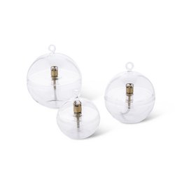 Olielamp Round cover clear brass S