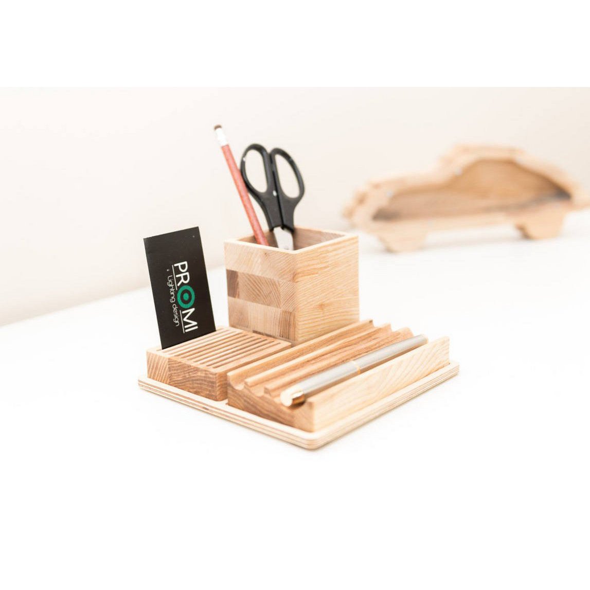 Desk organizer, Wood desk organizer