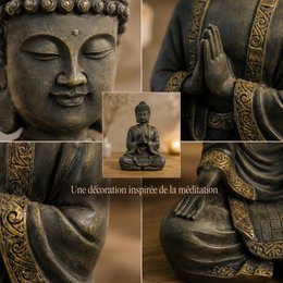 Large statue Buddha Meditation-Zen decoration and Feng Shui-brings a spiritual and relaxing atmosphere to your interior-lucky statue