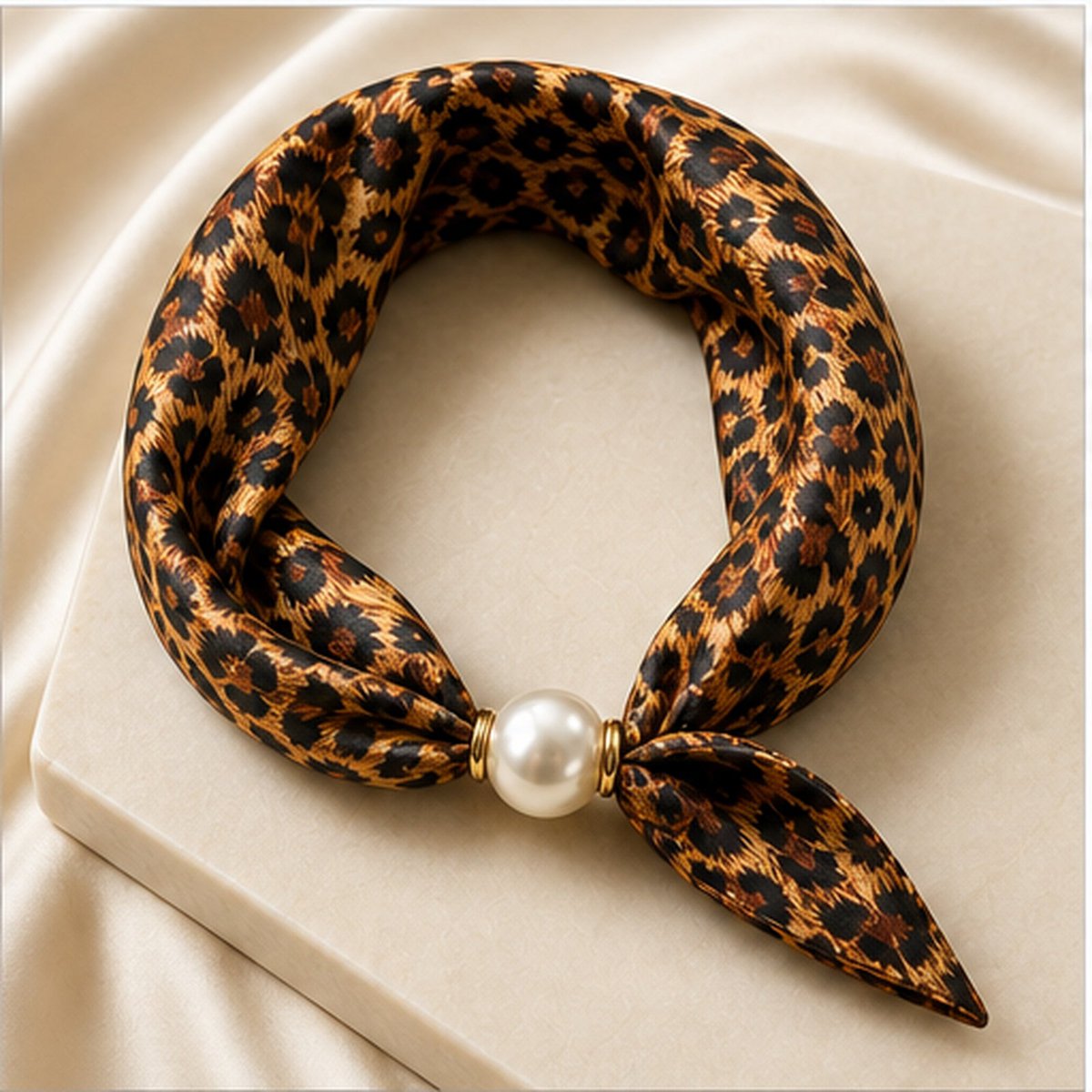 HS Pearl Scarf New Colors - Magnetic Pearl Closure