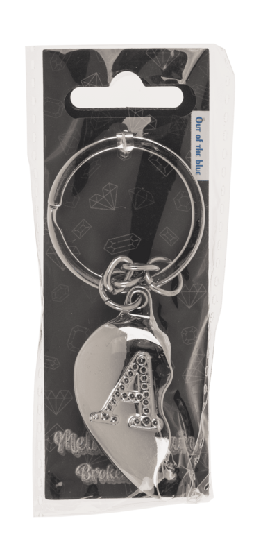 Metal Keychain, Broken Heart,