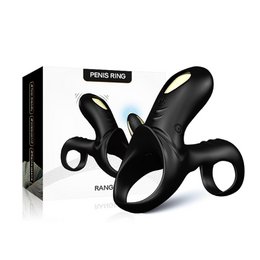 Bossoftoys - 52-00036-1 - Ranger black - Vibrating Cockring - Black - 9 vibration modes