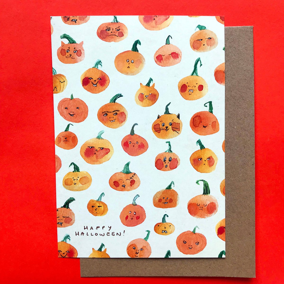 Carte postale Happy Halloweeen (écologique)