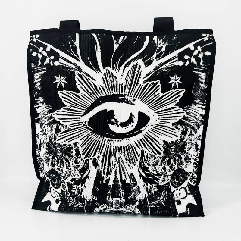 GROTE ZWARTE TOTE BAG VAN DE VLINDER