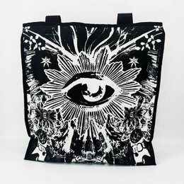 GROTE ZWARTE TOTE BAG VAN DE VLINDER