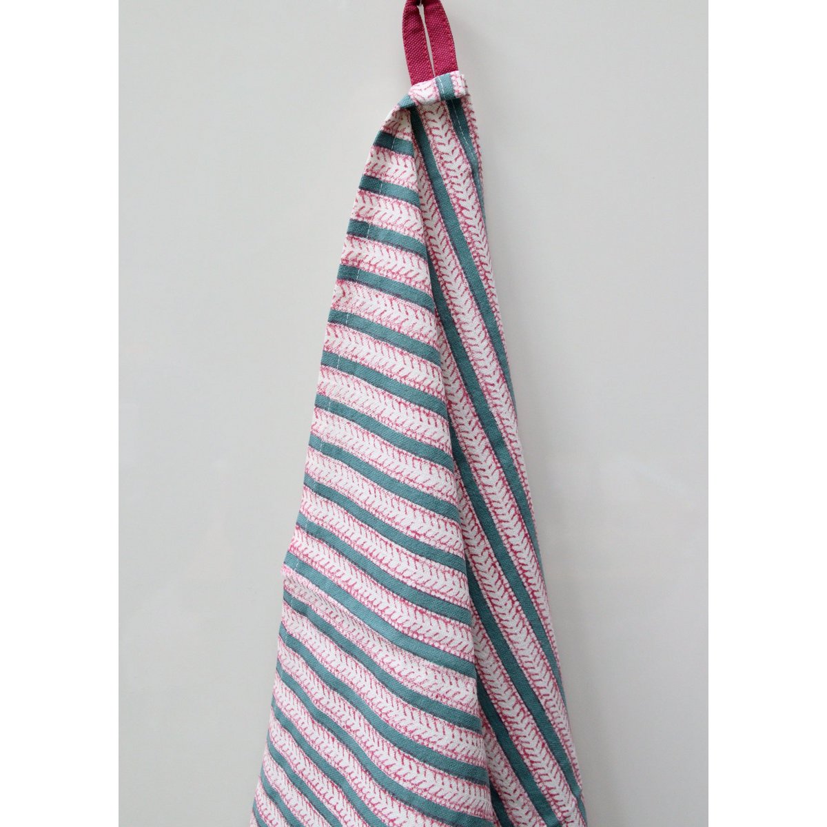 Geschirrtuch | Funkystripes Strawberry Green