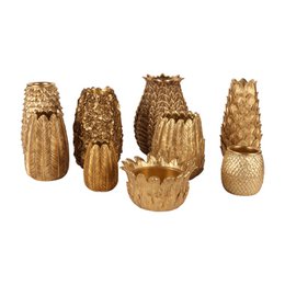 Federvase 15 cm – Gold – Harz
