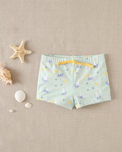 Baby Boy's Boxer Shorts Aqua Green mit Gänsedruck M200-23504054