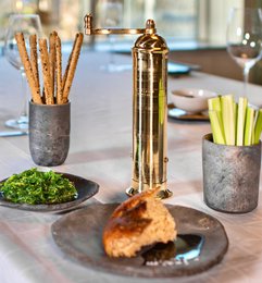 'Large brass mill' large pepper mill