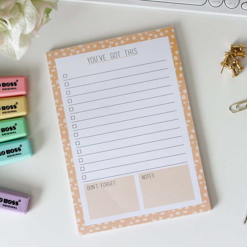 You've Got This - A5 notitieblok (geel)