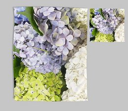 Ensemble torchon et torchon Trio Hortensia