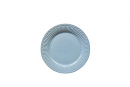 Plato de postre de porcelana LOVE en color azul pastel 19 cm Isabelle Rose