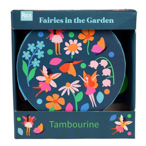 Children's tambourine - Fairies in the Garden