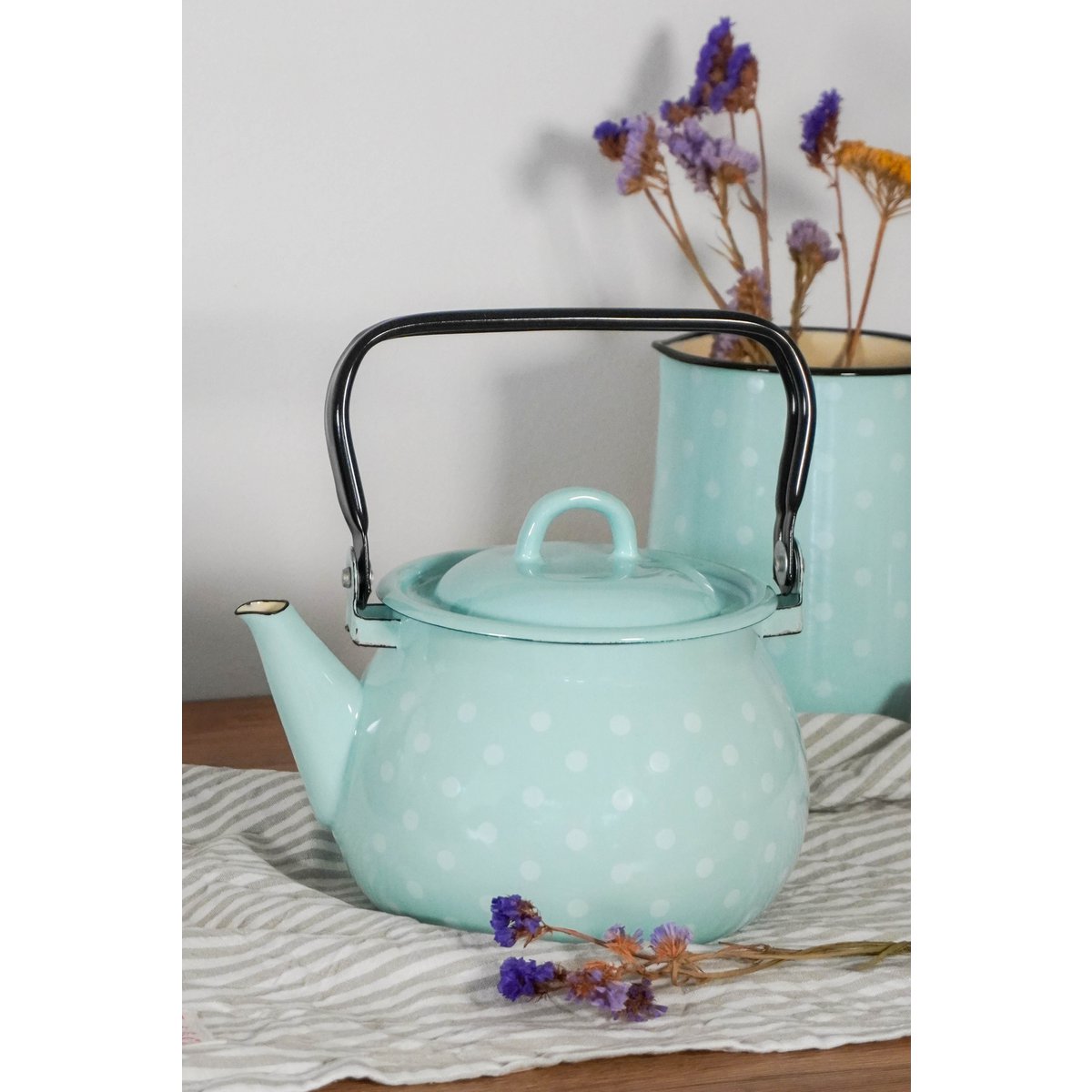 Email Kettle Polka Dot Blue 2,5L Isabelle Rose