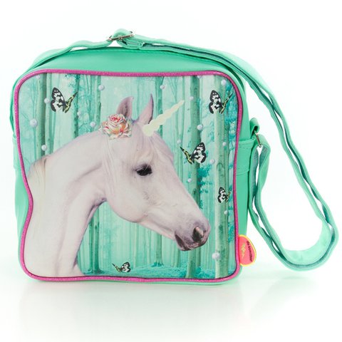 Umhängetasche quadratisch Einhorn (Einhorn)
