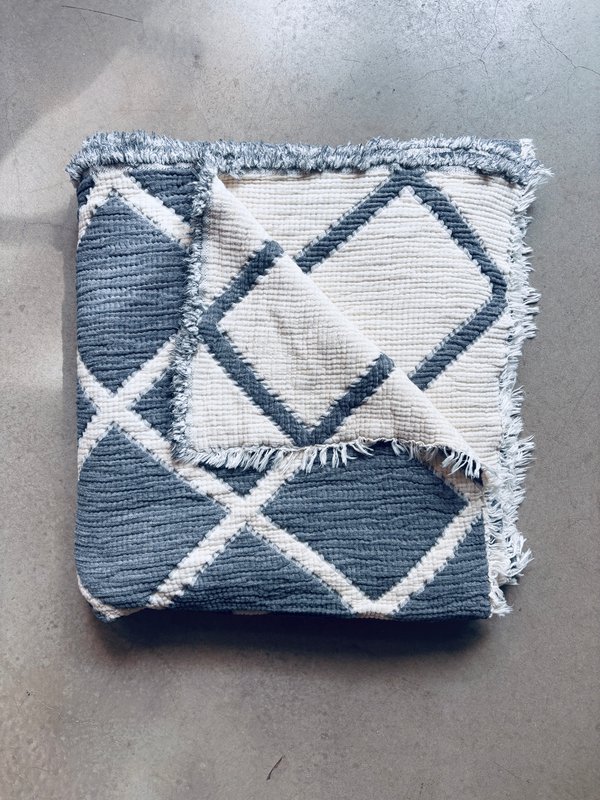 Muslin blanket - gray-white - 2.20 x 2.50 m