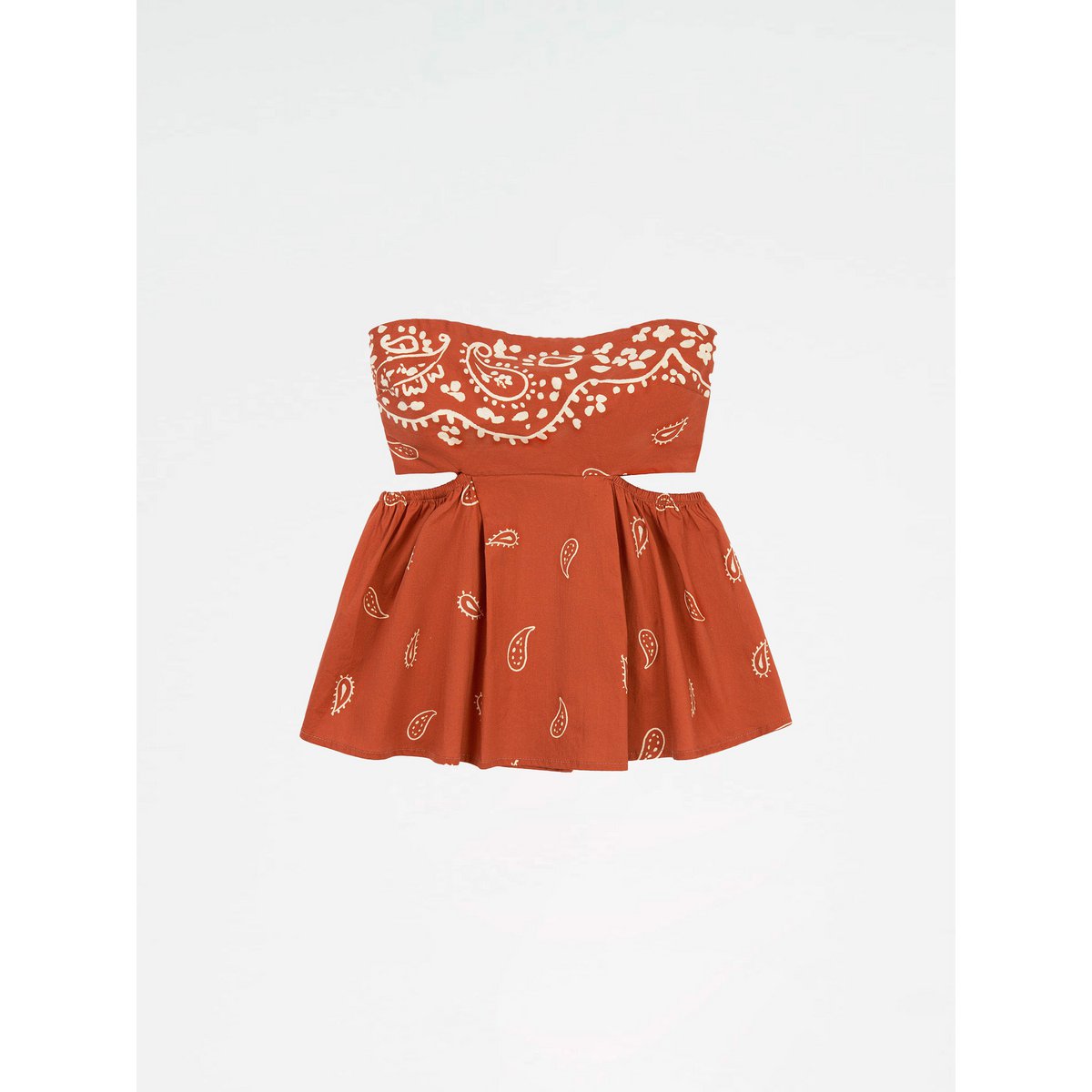 Top mit Terracotta-Print im Bandana-Stil von Vision