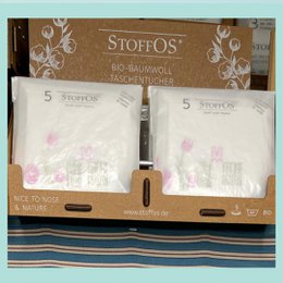 Test handkerchiefs Hand pressure 5er s motif osteredition green pink