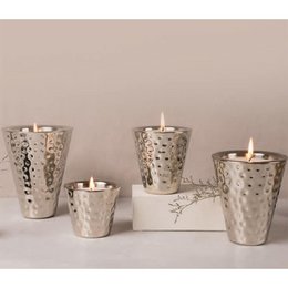 Average silver hammered candle Model