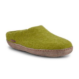 Classic Slipper - Filzpantoffel mit Ledersohle, lindgrün