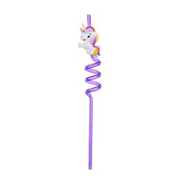 Unicorn, Set of 4 Straws, Reusable, Glass Straws for Cocktails, Smoothies, Tea, Ecological, Resistant