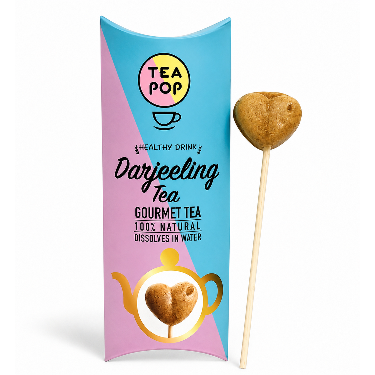 TEA-POP Tea-On-A-Stick | Darjeeling | 20 Sticks Display Tray