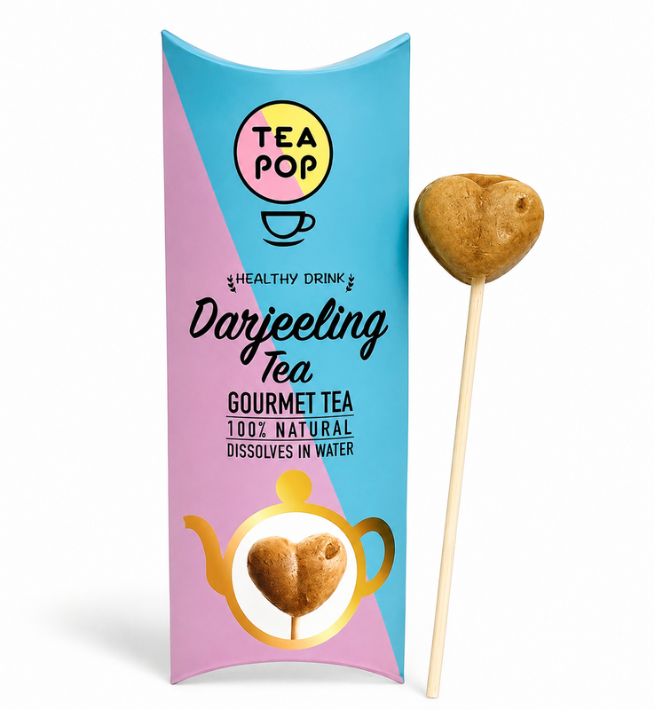 TEA-POP Tea-On-A-Stick | Darjeeling | 20 Sticks Display Tray