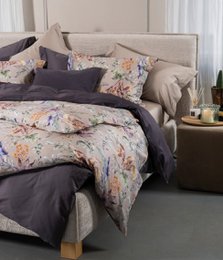 Completo biancheria da letto in rasatello Flora Costera Almond