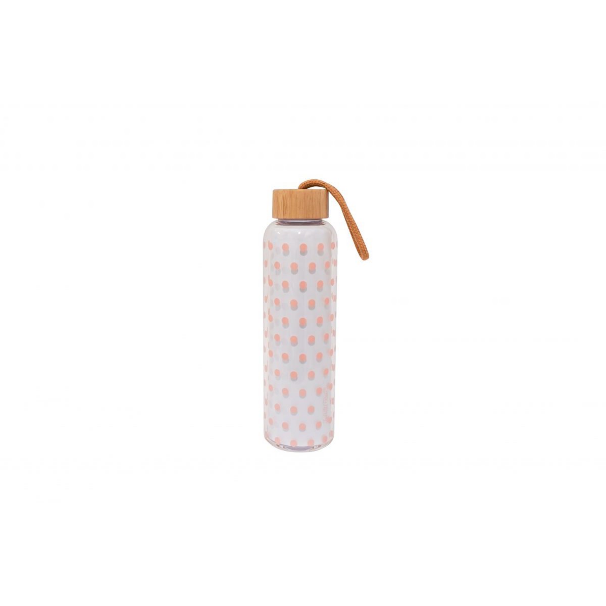 Flacon verre pois roses 550 ml sans BPA Isabelle Rose