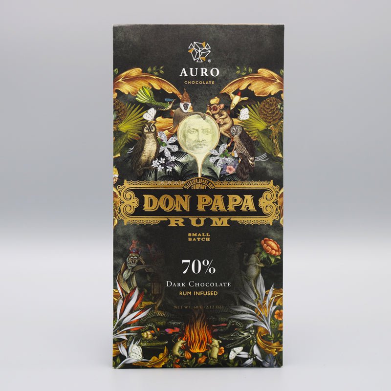 70% Chocolate Negro Infundido con Ron Don Papa