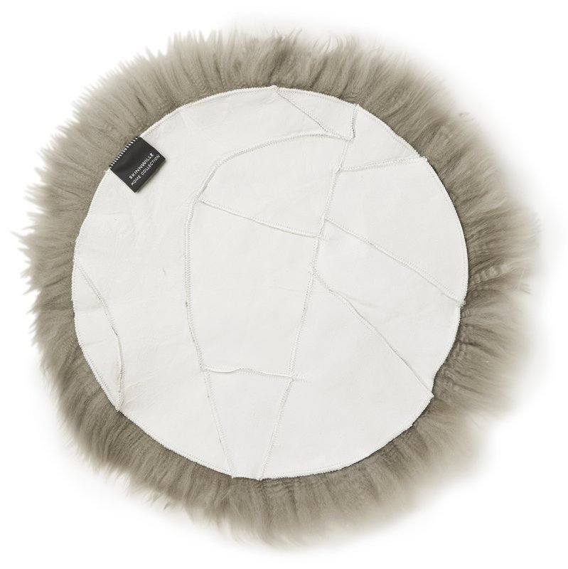 Housse de siège classique en peau de mouton_Taupe