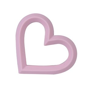 Beißspielzeug Silikon Herz rosa OK 6047