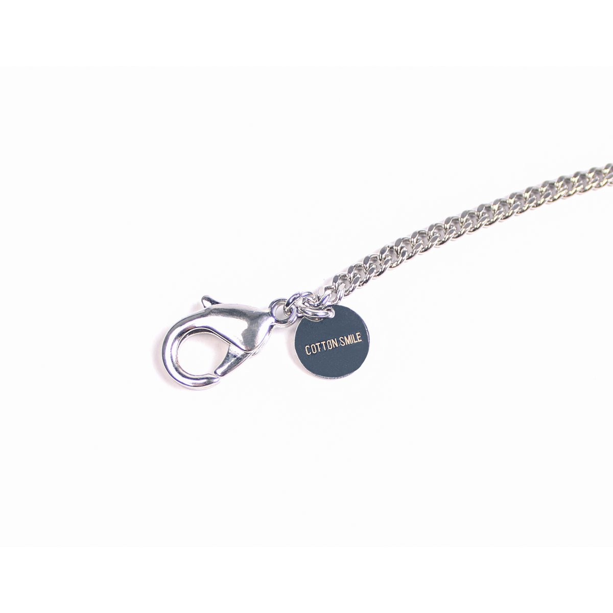 Jewel thin link silver