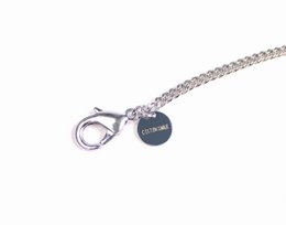 Jewel thin link silver