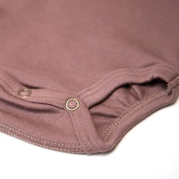 Langarm-Body aus Wolle – Merinowolle – Twilight Mauve