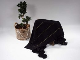 Handmade Berber Pompom Blanket - 100% Cotton