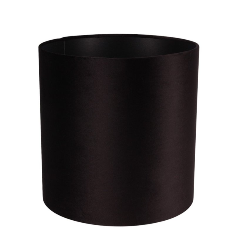 Lampshade 30 cm - Cylinder - Black - Fabric