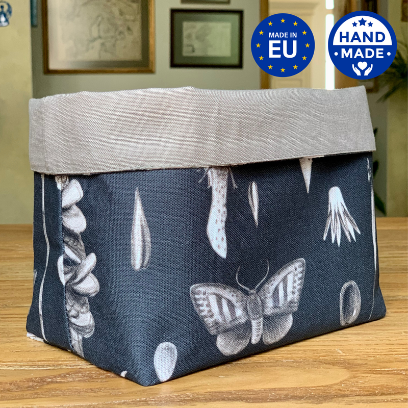 Cesta de Tela, Panera h=20cm, 100% Algodón, Estampada | Semillas De Carbono