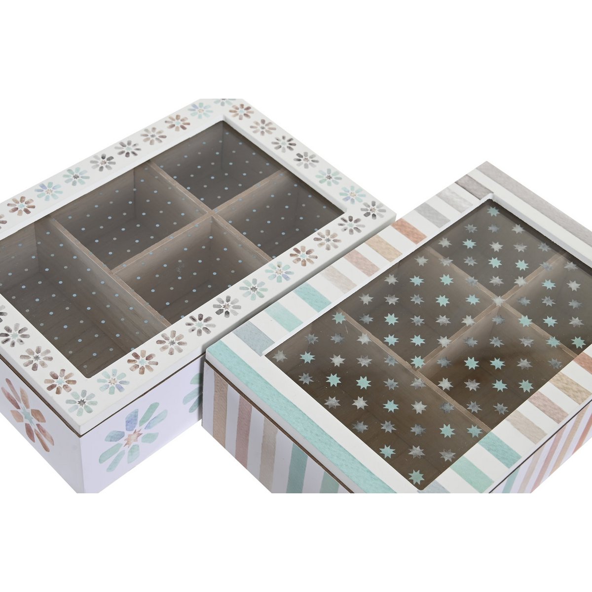 INFUSIONS BOX MDF GLASS 23X15X7 2 ASSORTMENTS. PC200271
