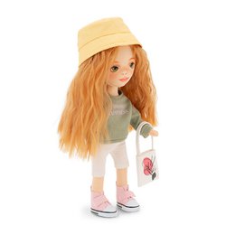 Soft toy,  Sweet Sisters - Sunny in a Green Sweatshirt + bonus accessories set (35cm)
