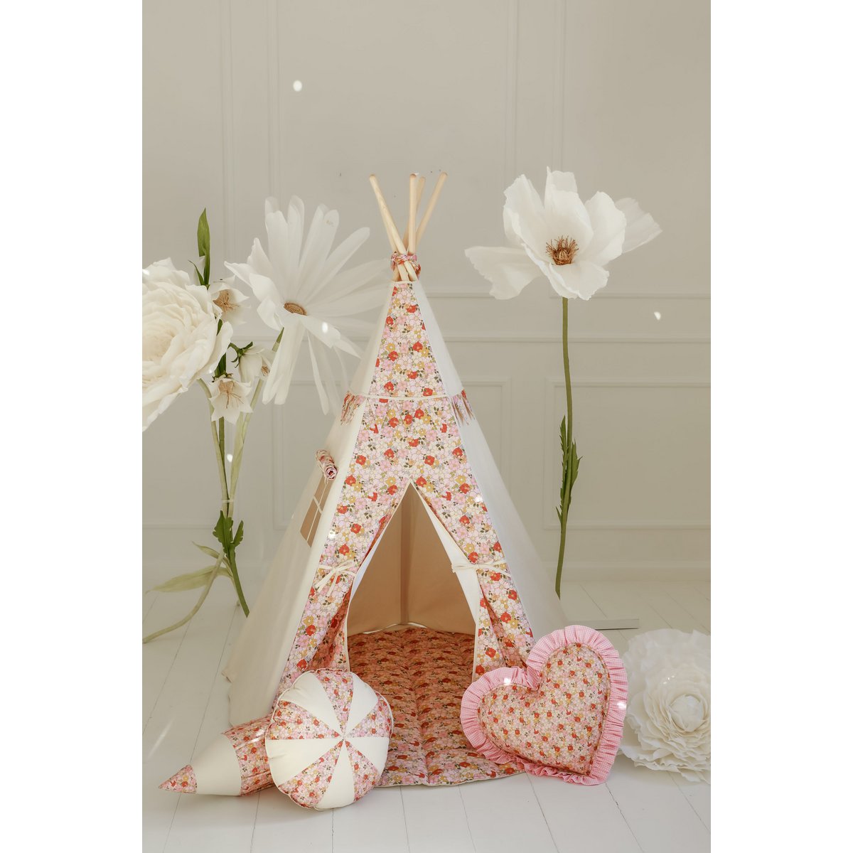 Teepee and Mat Set “Spring garden”