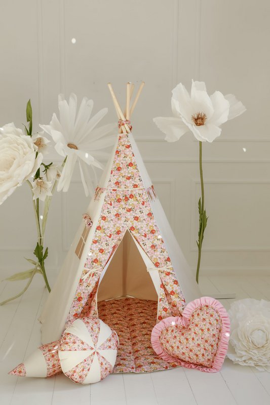 Teepee and Mat Set “Spring garden”